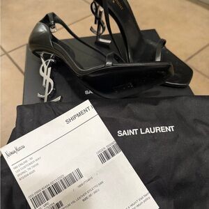 Yves Saint Laurent Black Opyum leather heels. Only slightly worn, 2-3 times.